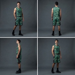 Uniforme de Baloncesto Moderno Unisex con Logotipo Personalizado, Conjunto Ligero para Equipo, Nuevas Llegadas, Totalmente Personalizado, 100% Poliéster - Product Image 2