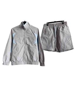 Veste de course unisexe à blocs de couleur avec fermeture éclair, taille élastique, respirante, en polyester, coupe classique, pour adultes, toutes saisons - Product Image 5