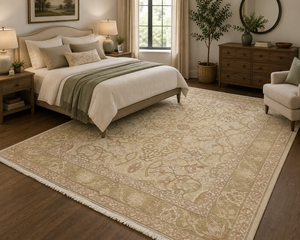 <b>Wool</b> Rug Traditional Design Vintage Style Artisan <b>Crafted</b> Area Rug Natural <b>Wool</b> Carpet Classic Home Decor - Product Image 3