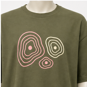 Collection de T-shirts décontractés surdimensionnés en coton 100% tricoté à impression numérique personnalisée 32 TSA-SPT-0032 - Product Image 4