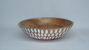 Tazón de madera de diseño premium, tazón de madera de mango, tazón de madera de acacia, tazón para ensalada, tazón para servir a precio de fábrica al por mayor. - Product Image 4