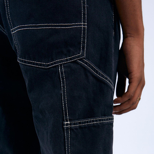 Jeans Holgados Vintage para Hombre, Estilo Casual Urbano, Pierna Recta, Denim Lavado, Cintura Media, Denim Tejido de Alta Calidad, Logotipo Personalizado OEM - Product Image 6
