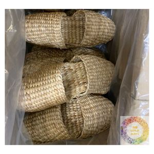 Premium Water Hyacinth Slippers Woven Indoor Slippers for Hotel Resort Home Eco Friendly Vietnam Manufacturer Wholesale - Product Image 6