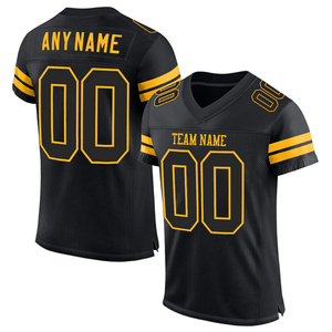 Camiseta de Fútbol Americano Personalizable para Hombre, Transpirable, 100% Poliéster, Cuello en V, Corte Regular, Manga Corta, Antibacteriana, Resistente al Calor - Product Image 4