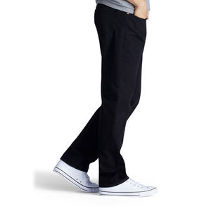 Jeans Casuales de Pierna Recta y Cintura Alta para Hombre, Corte Regular, 100% Algodón, Transpirables, Ecológicos, de Secado Rápido, Elásticos y Duraderos - Product Image 3