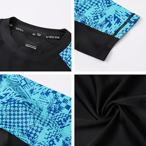 เสื้อรัดรูปผู้ชาย แขนสั้น ป้องกันรังสียูวี แห้งเร็ว รับทำโลโก้ตามสั่ง ขายส่ง - Product Image 2