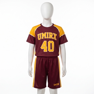 Conjunto de Uniforme de Baloncesto Personalizado para Adolescentes, Manga Corta, 100% Poliéster, Secado Rápido, Transpirable, Absorbe la Humedad, Estilo Camiseta - Product Image 1