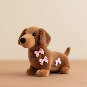 Simpatico bassotto cucciolo bambola di simulazione personalizzata animale peluche peluche cotone cane PP farcito regalo per bambini - Product Image 4