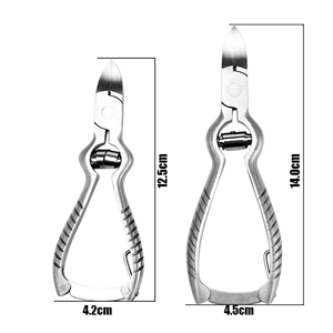 Coupe-ongles professionnel en acier inoxydable robuste, lame tranchante, coupe-ongles pour ongles épais, outil de soin des pieds pour pédicure - Product Image 1