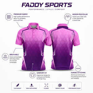 Wholesale Custom Sublimation Sports <b>Polo</b> <b>Shirt</b> Quick Dry Breathable Men Team Uniform Moisture Wicking Golf Tennis Athletic Wear - Product Image 5