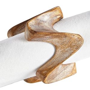 Anillo de servilleta redondo de madera para decoración de mesa, hogar, restaurante, hotel, resort, boda, catering, cena, fiesta, evento - Product Image 6