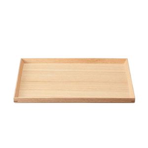 Plateau de service rectangulaire en bois massif, design classique, finition polie artisanale, vaisselle et assiettes, H a CRAFT, mariage, durable - Product Image 2