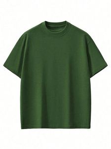 Camiseta Oversize de Gamuza Personalizada al por Mayor para Hombre, 230G, Algodón, Estampado Gráfico, Color Liso, Estilo Urbano, Mejor Precio - Product Image 2