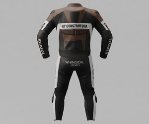 Custom Made Premium Leather MotoCP Racing 1Pc Suit Jumpsuit/Traje Riding Gear With Hump Level 2 CE Made To Measure - Product Image 2