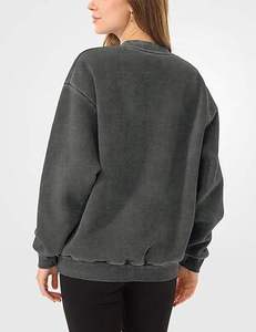 Vente en gros de sweats à capuche d'hiver pour femmes de haute qualité, confortables, en coton molletonné, à col rond, brodés et imprimés, 100% coton - Product Image 3