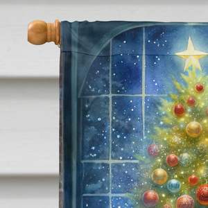 Perro de ganado australiano Bandera de Casa de Papá Noel Poste de manga de porche grande Cartel de patio decorativo Obra DE ARTE Letreros de césped de patio multicolor - Product Image 3