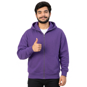 Sudaderas personalizadas de felpa para hombre, con logotipo bordado, directamente de fábrica, para marcas estadounidenses. - Product Image 3