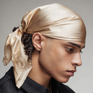 ผ้าโพกศีรษะดูแร็กพิมพ์ลาย OEM ผ้าไหมซาติน 100% ผ้าพันศีรษะดูแร็กแบบซับลิเมชั่น ลายกะโหลก สำหรับผู้หญิง - Product Image 4