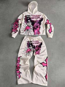 Conjunto Deportivo Personalizado OEM 100% Algodón 460 GSM para Hombre, Corte Holgado, Invierno, Impresión Serigrafiada - Product Image 6