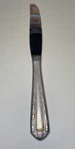 Couteau à beurre en acier inoxydable, bord droit, manche orné, ustensile de cuisine - Product Image 3