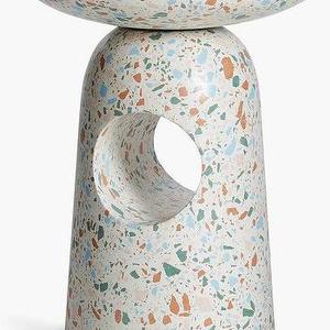 Table d'appoint de luxe en terrazzo de haute qualité, tabouret minimaliste, mobilier de jardin, meilleur choix, table basse d'intérieur et d'extérieur - Product Image 3