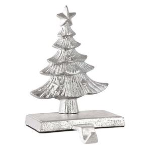 Support de chaussettes en métal en forme de sapin, décoration de Noël pour la maison, articles cadeaux, finition argentée, crochet en forme de cône - Product Image 6
