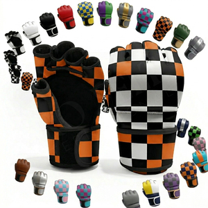 Premium Quality Trendy MMA Sparring Gloves PU Leather Training Gloves Open Palm Fingerless Boxing Gloves for Gym Martial Arts - Product Image 1