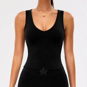 Women’s Seamless 4 Piece <b>Gym</b> Workout Set High Waist <b>Scrunch</b> Butt Lifting Shorts <b>Leggings</b> Longline Strappy Top Quick Dry - Product Image 3