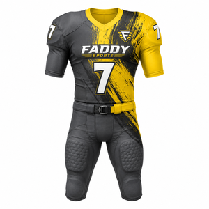 Custom Men American Football Uniform Set Sublimation Professional Team Training Football Jersey with <b>Padded</b> <b>Pants</b> Sportswear - Product Image 1