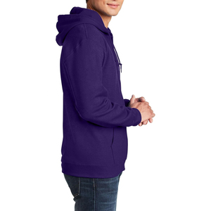 Sudadera con capucha y cremallera completa para hombre, de primera calidad, estilo moderno, diseño liso, para invierno, con cuello con capucha, cremallera de alta calidad. - Product Image 4