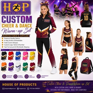 Ropa de Calentamiento Personalizada para Animadoras y Bailarinas, Sublimación, Ropa de Equipo de Baile, Marca Privada, Ropa de Práctica para Animadoras, Ropa de Baile, Ropa de Entrenamiento de Baile - Product Image 3