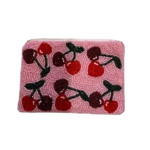 Mini sac à fermeture éclair en perles de football artisanales exclusives I Love Game Day avec broderie élégante à la mode Nouveau design d'Inde - Product Image 3