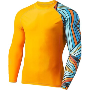 Rashguard de compression haute performance MMA BJJ imprimé sur mesure, respirant, UPF50+, haut d'entraînement pour homme, tissu à séchage rapide, OEM ODM - Product Image 4