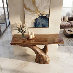 Wooden Eco-Friendly Apartment Decor Natural Solid Wooden <b>Console</b> <b>Tables</b> With Unique Design wooden furniture Hotel Furniture - Product Image 6
