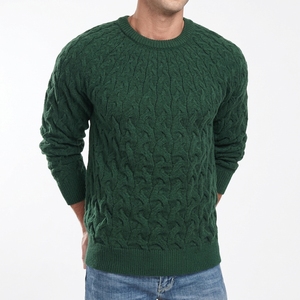 Custom <b>Chunky</b> <b>Knit</b> Men Sweater <b>for</b> Wholesale Private Label Menswear Collections with OEM ODM Factory Supply - Product Image 5