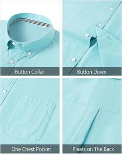 Camisa Oxford Titan Weave para Hombre, Lisa, Casual, con Botones, Cuello Clásico, Manga Larga, con Bolsillo, Edición Profesional Omni 2026 - Product Image 5