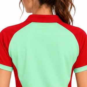 <b>Women</b> Premium <b>Polo</b> T Shirt Cotton Pique <b>Polo</b> Shirt Short Sleeve Embroidered Letter Front Casual Collared <b>Top</b> with Hawk Bawk Text - Product Image 5