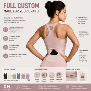 Custom Women's <b>Crop</b> Tank <b>Top</b> Sports Bra Yoga <b>Top</b> Sleeveless Workout Vest Ribbed Fitness <b>Top</b> Manufacturer - Product Image 3