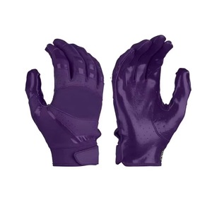 Gants de football américain les plus vendus, avec poignées, fermeture auto-agrippante réglable, extensibles, doigts entiers, logo d'équipe personnalisé, en silicone, pour hommes - Product Image 4
