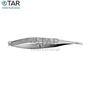 Portaagujas Castroviejo de cuerpo corto, curvado, de acero inoxidable, instrumentos médicos quirúrgicos, aprox. 115 mm, Control - Product Image 2