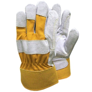 Gants de sécurité de chantier en cuir de vachette pleine fleur, résistants à la chaleur, certifiés CE, épaisseur 11 oz - Product Image 3
