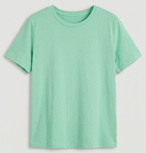 Men's Gray Short Sleeve O-Neck 100% Cotton Jersey T-Shirt Regular Fit Casual Solid Color Blank <b>Design</b> - Product Image 5