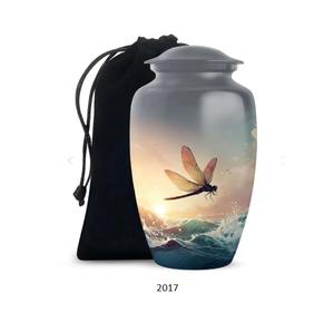 โกศบรรจุอัฐิรูปแมลงปอขนาดใหญ่ สำหรับบรรจุอัฐิของมนุษย์ ทั้งชายและหญิง โกศตกแต่งสำหรับบรรจุอัฐิผู้ใหญ่ แบบคลาสสิก ขนาดใหญ่ 10 นิ้ว - Product Image 6