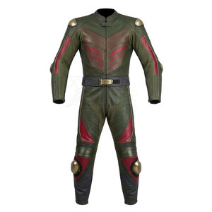 Combinaison de moto en cuir de qualité supérieure, coupe-vent, grande taille, conçue pour un confort de conduite quotidien, avec une protection renforcée et un design élégant - Product Image 4