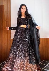 Indian Ethnic Designer Partywear Lehenga Choli for Wedding <b>Party</b> and Festive Functions for Women Trendy Fancy Outfit for <b>Party</b> - Product Image 6