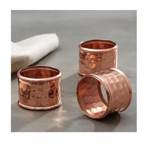 Anneau de serviette en métal artisanal élégant avec finition cuivre pour la décoration de table à la maison et à l'hôtel, service de dîner, tendance actuelle - Product Image 4