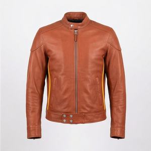 Chaqueta de Motociclista de Cuero Genuino para Hombre de la Mejor Calidad, Nueva Colección de Invierno, Chaquetas de Motocicleta con Protecciones Desmontables Personalizadas - Product Image 1