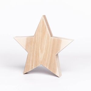 Centre de table en bois naturel en forme d'étoile pour une décoration de table élégante dans un style rustique et champêtre, ou pour les occasions festives. - Product Image 3