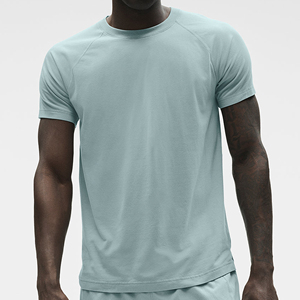 T-shirt pour homme 100% coton, col rond, couleur unie, manches courtes, décontracté, doux, respirant, à porter tous les jours - Product Image 6