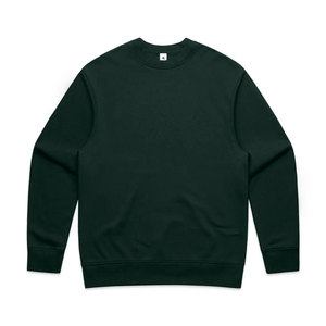 Men's Crew Neck Solid Color Regular Fit Knitted Cotton Pullover <b>Sweatshirt</b> Casual Autumn Wear - Product Image 1